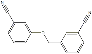 3-[(3-cyanobenzyl)oxy]benzonitrile 结构式