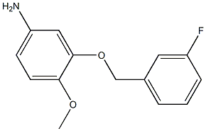 3-[(3-fluorobenzyl)oxy]-4-methoxyaniline 结构式
