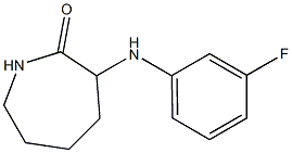 3-[(3-fluorophenyl)amino]azepan-2-one 结构式