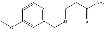 3-[(3-methoxybenzyl)oxy]propanethioamide 结构式