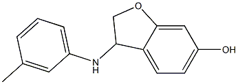 3-[(3-methylphenyl)amino]-2,3-dihydro-1-benzofuran-6-ol 结构式