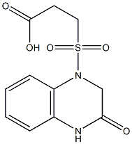 3-[(3-oxo-1,2,3,4-tetrahydroquinoxaline-1-)sulfonyl]propanoic acid 结构式