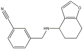 3-[(4,5,6,7-tetrahydro-1-benzofuran-4-ylamino)methyl]benzonitrile 结构式