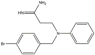 3-[(4-bromobenzyl)(phenyl)amino]propanimidamide 结构式