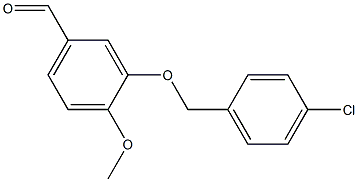 3-[(4-chlorophenyl)methoxy]-4-methoxybenzaldehyde 结构式