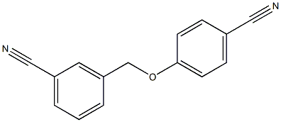 3-[(4-cyanophenoxy)methyl]benzonitrile 结构式