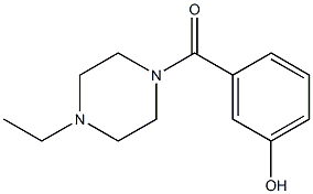 3-[(4-ethylpiperazin-1-yl)carbonyl]phenol 结构式