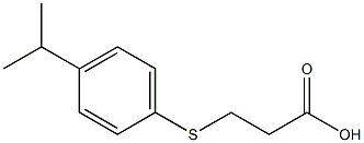 3-[(4-isopropylphenyl)thio]propanoic acid 结构式