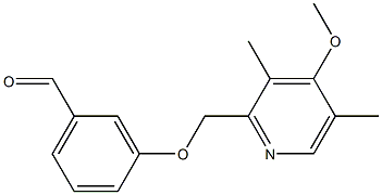 3-[(4-methoxy-3,5-dimethylpyridin-2-yl)methoxy]benzaldehyde 结构式
