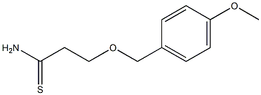 3-[(4-methoxyphenyl)methoxy]propanethioamide 结构式