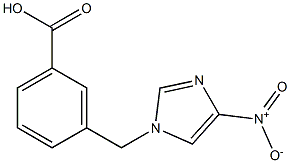 3-[(4-nitro-1H-imidazol-1-yl)methyl]benzoic acid 结构式