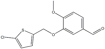 3-[(5-chlorothiophen-2-yl)methoxy]-4-methoxybenzaldehyde 结构式