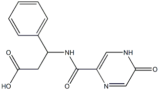 3-[(5-oxo-4,5-dihydropyrazin-2-yl)formamido]-3-phenylpropanoic acid 结构式