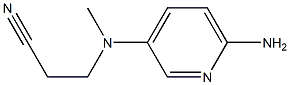 3-[(6-aminopyridin-3-yl)(methyl)amino]propanenitrile 结构式