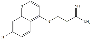 3-[(7-chloroquinolin-4-yl)(methyl)amino]propanimidamide 结构式