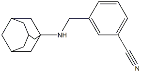 3-[(adamantan-1-ylamino)methyl]benzonitrile 结构式