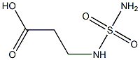 3-[(aminosulfonyl)amino]propanoic acid 结构式