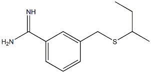 3-[(butan-2-ylsulfanyl)methyl]benzene-1-carboximidamide 结构式