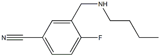 3-[(butylamino)methyl]-4-fluorobenzonitrile 结构式