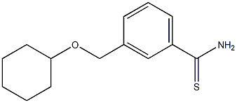 3-[(cyclohexyloxy)methyl]benzenecarbothioamide 结构式