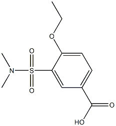3-[(dimethylamino)sulfonyl]-4-ethoxybenzoic acid 结构式