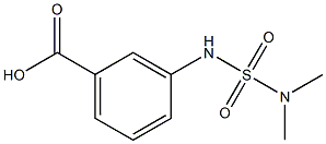 3-[(dimethylsulfamoyl)amino]benzoic acid 结构式