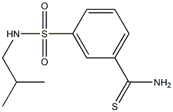 3-[(isobutylamino)sulfonyl]benzenecarbothioamide 结构式