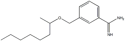 3-[(octan-2-yloxy)methyl]benzene-1-carboximidamide 结构式