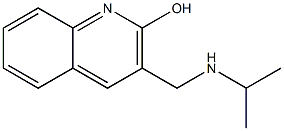 3-[(propan-2-ylamino)methyl]quinolin-2-ol 结构式