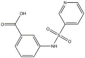 3-[(pyridin-3-ylsulfonyl)amino]benzoic acid 结构式