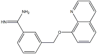 3-[(quinolin-8-yloxy)methyl]benzene-1-carboximidamide 结构式