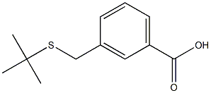 3-[(tert-butylsulfanyl)methyl]benzoic acid 结构式