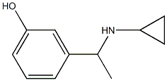 3-[1-(cyclopropylamino)ethyl]phenol 结构式