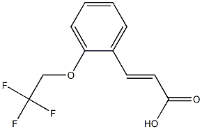 3-[2-(2,2,2-trifluoroethoxy)phenyl]prop-2-enoic acid 结构式