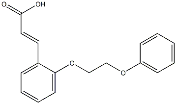 3-[2-(2-phenoxyethoxy)phenyl]prop-2-enoic acid 结构式