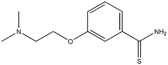 3-[2-(dimethylamino)ethoxy]benzenecarbothioamide 结构式