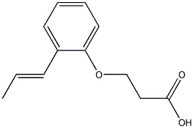 3-[2-(prop-1-en-1-yl)phenoxy]propanoic acid 结构式