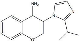 3-[2-(propan-2-yl)-1H-imidazol-1-yl]-3,4-dihydro-2H-1-benzopyran-4-amine 结构式
