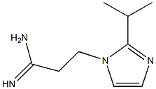 3-[2-(propan-2-yl)-1H-imidazol-1-yl]propanimidamide 结构式