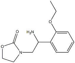 3-[2-amino-2-(2-ethoxyphenyl)ethyl]-1,3-oxazolidin-2-one 结构式