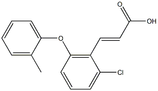 3-[2-chloro-6-(2-methylphenoxy)phenyl]prop-2-enoic acid 结构式