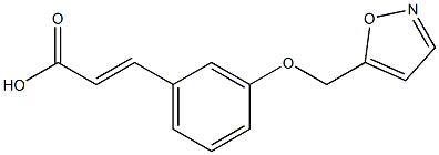 3-[3-(1,2-oxazol-5-ylmethoxy)phenyl]prop-2-enoic acid 结构式