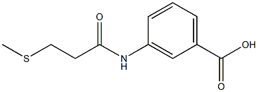 3-[3-(methylsulfanyl)propanamido]benzoic acid 结构式