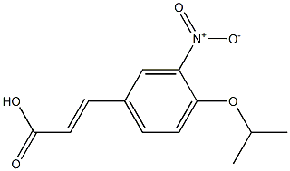 3-[3-nitro-4-(propan-2-yloxy)phenyl]prop-2-enoic acid 结构式