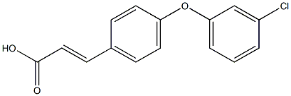 3-[4-(3-chlorophenoxy)phenyl]prop-2-enoic acid 结构式