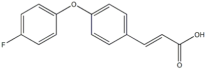 3-[4-(4-fluorophenoxy)phenyl]prop-2-enoic acid 结构式
