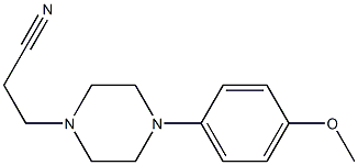 3-[4-(4-methoxyphenyl)piperazin-1-yl]propanenitrile 结构式
