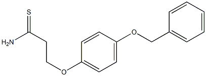 3-[4-(benzyloxy)phenoxy]propanethioamide 结构式
