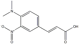 3-[4-(dimethylamino)-3-nitrophenyl]prop-2-enoic acid 结构式