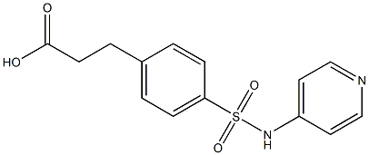 3-[4-(pyridin-4-ylsulfamoyl)phenyl]propanoic acid 结构式